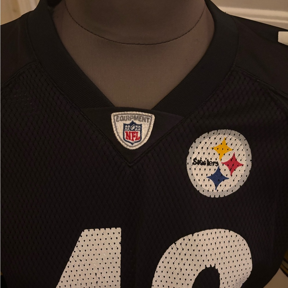 NFL Pittsburgh Steelers Black and Yellow #43 Troy Polamalu Jersey - Picture 2 of 6